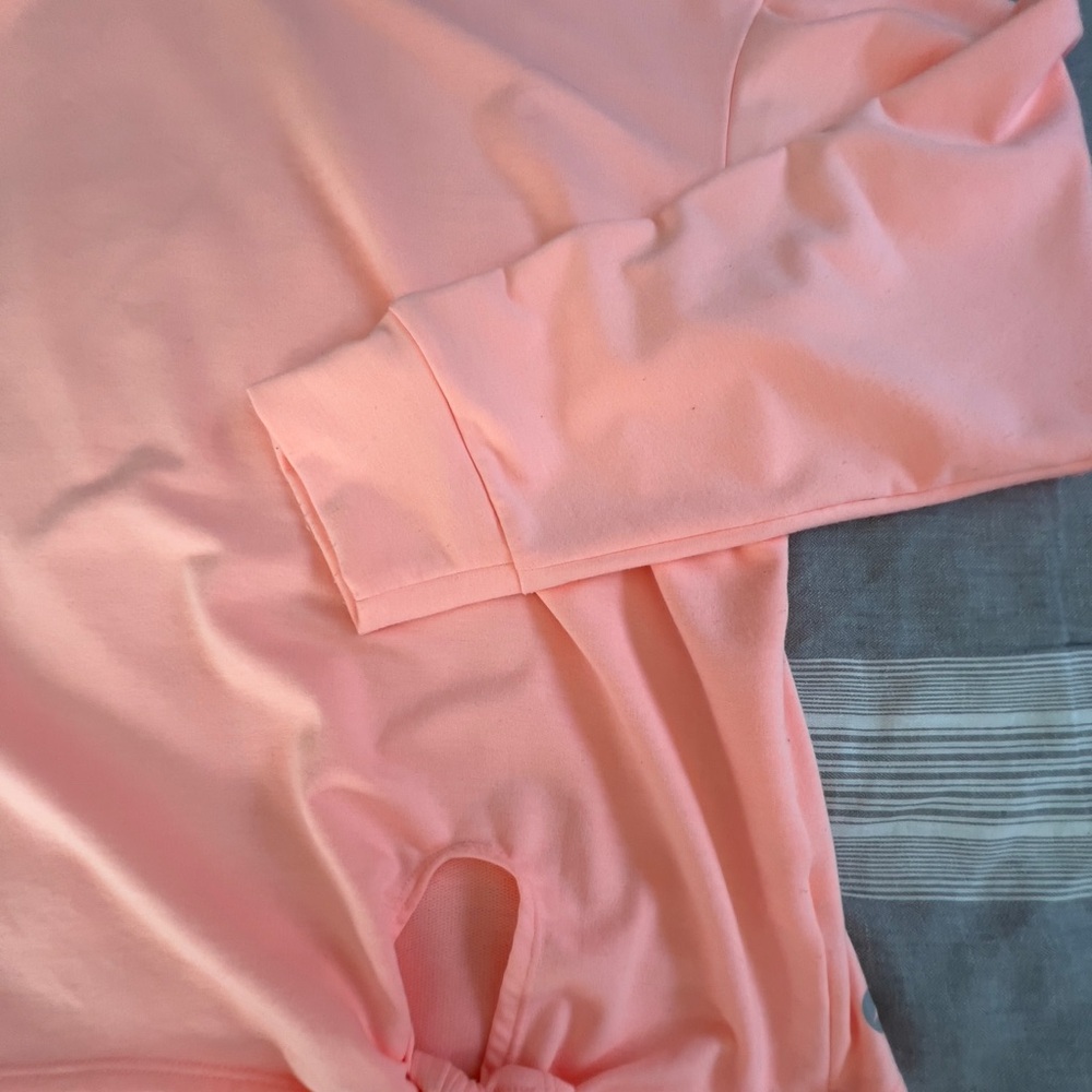 Avia pink Coral Side Tie Workout Top Size XL EUC